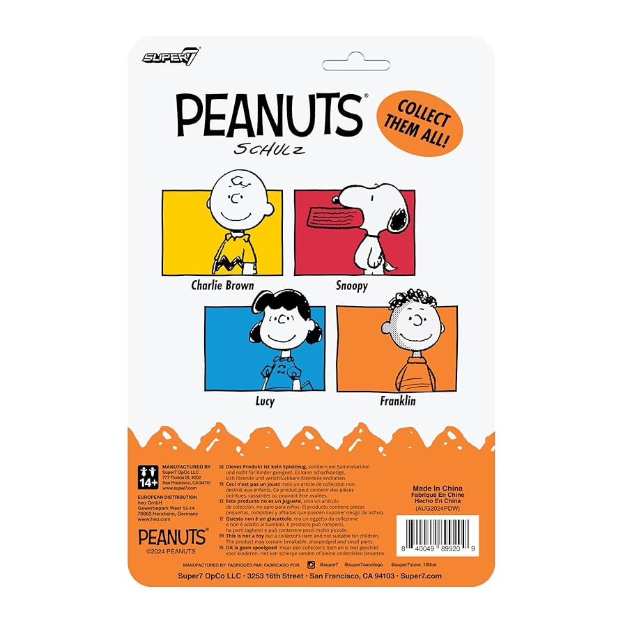 Super7 フランクリン　フィギュア Amazon | Super7 ピーナッツ フランクリン 3.75インチ